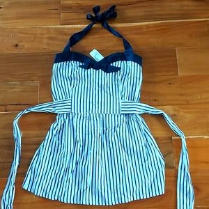 Women's Twik Striped Halter Top Size M